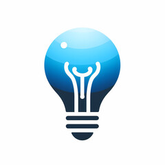 Poster - logo illustration of lightbulb