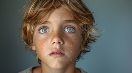 A boy's face of disbelief catching a fish