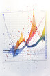 Illustrative Display of Linear Regression Analysis Method on a Scatter Plot Chart