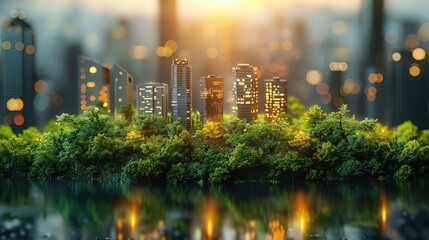 Innovative urban planning office, shaping future cities, sustainability focus