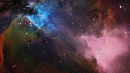 Wall Mural - scattered stars and nebulae in comics