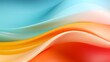 Abstract Design Background, bright and colorful circular design of orange, yellow and green, smooth and curved lines, light sky-blue and light beige, dynamic. For Design, Background, Cover, Poster, Ba
