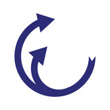 Fototapeta Panele - Circle arrow icon. Cycle, resumption , repeat concept. Vector illustration