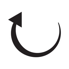 Poster - Circle arrow icon. Cycle, resumption , repeat concept. Vector illustration