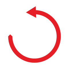 Poster - Circle arrow icon. Cycle, resumption , repeat concept. Vector illustration