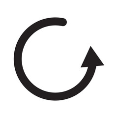 Fototapete - circle arrow icon. cycle, resumption , repeat concept. vector illustration