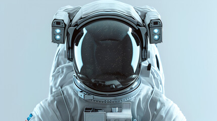 Astronaut helmet realistic astronaut helmet with clear background, generative Ai