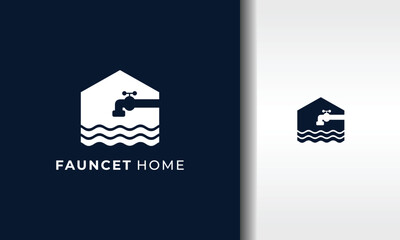 Wall Mural - home water faucet logo