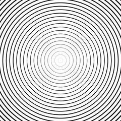 Wall Mural - Abstract concentric circle background. line pattern design. Monochrome graphic. Circle for sound waves. vector illustration