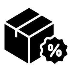 Poster - box product with discount icon