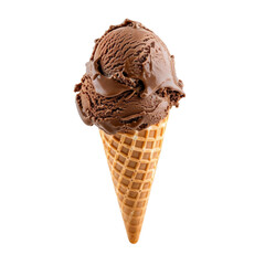 Chocolate Ice Cream on Cone, Chocolate Chip on Ice Cream