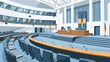 BERLIN GERMANY Interior of Plenary Hall meeting room