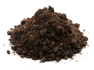 Soil isolated on transparent background