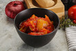 Homemade Lecho with tomato and paprika