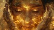 Craft a captivating imagery exploring the symbolism of gold in mythologies worldwide