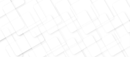 Poster - Abstract modern white and gray pattern geometric luxury gradient line background random square shape design. 3d shadow effects, modern design template background. layered geometric triangle shapes.