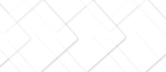 Poster - Abstract modern white and gray pattern geometric luxury gradient line background random square shape design. 3d shadow effects, modern design template background. layered geometric triangle shapes.