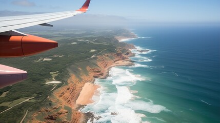 Canvas Print - view from the plane high definition(hd) photographic creative image