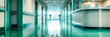 Healthcare Design: A Hospital Corridor Combining Modern Architecture with a Focus on Cleanliness and Streamlined Medical Care