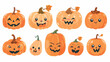 Cute halloween pumpkin that isolated useful for illustration