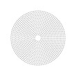 Concentric round dashed line vector icon