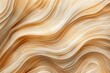 Natural Beige Brown Mushroom Texture Abstract Organic Waving Lines Background, Wallpaper Banner Illustration