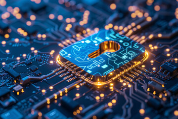 a close up of a circuit board