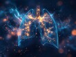 human lungs, medical technology background