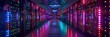 © Bipul Kumar - Neon-Lit Data Center A Glowing Path to Digital Innovation Generative AI