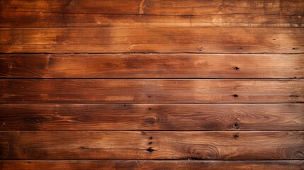 Wall Mural - A close-up of a wooden wall with a brown stain