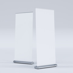 Canvas Print - empty signage stand design template. mockup display for advertising, poster, billboard or represent 