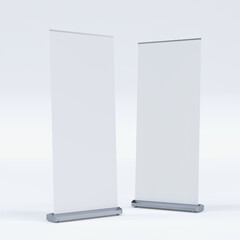 Canvas Print - empty signage stand design template. mockup display for advertising, poster, billboard or represent 