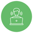 Event Listener icon vector image. Can be used for Computer Science.