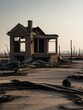 Destroyed homes and property after a firestorm passes