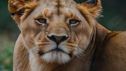 Wall Mural - Lions in love