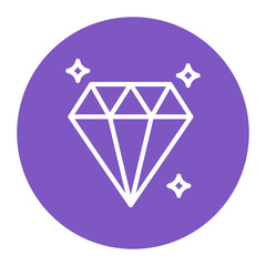 Poster - Diamond icon vector image. Can be used for Luxury.