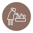 Diaper Changing icon vector image. Can be used for Daycare.