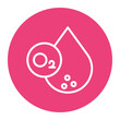 Blood Oxygen Level icon vector image. Can be used for Cardiology.