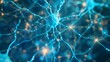 Digital illustration of a neuron network