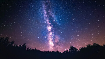 Starry sky with milky way