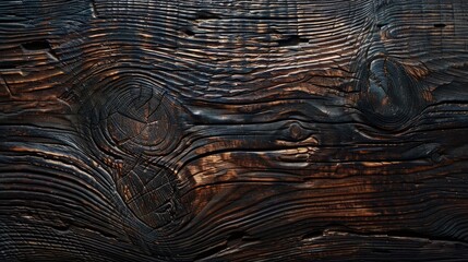 Poster - Dark wood texture. Generative AI