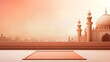 Fondo de pantalla de ciudad islámica con espacio para texto