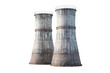 Cooling Towers isolated on transparent background