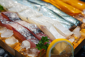 Frozen Fish Segment, gourmet, seafood, raw fish