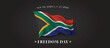 South Africa freedom day vector banner, greeting card