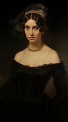 Wall Mural - Painting of a 1800s woman