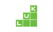 LUK initial letter financial logo design vector template. economics, growth, meter, range, profit, loan, graph, finance, benefits, economic, increase, arrow up, grade, grew up, topper, company, scale