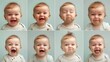 © Maria Starus - A series of pictures of a baby making a funny face