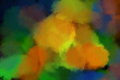 Abstract multicolored brush strokes, drops, splashes of paint