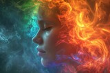 Fototapeta  - Rainbow of Human Emotions
